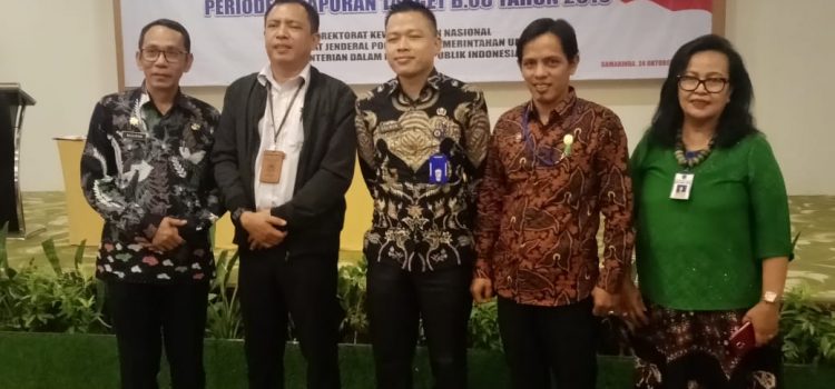 Rapat Evaluasi Rencana Aksi Daerah (RAD) Tim Terpadu Penanganan Konflik Sosial tingkat Provinsi Periode Pelaporan Target B.08 Tahun 2019