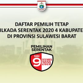 DPT Pilkada Serentak 2020 4 Kabupaten di Provinsi Sulawesi Barat