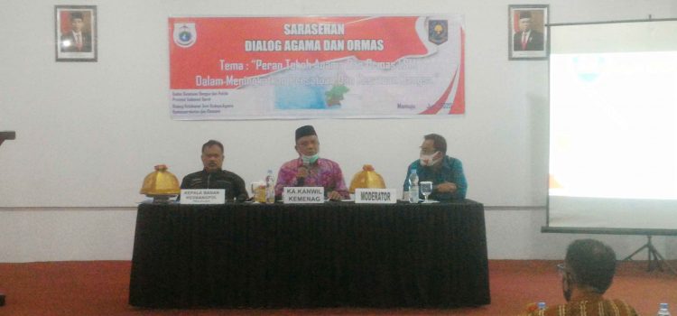 Menyongsong Pemilukada, Badan Kesbangpol Sulbar menyelenggarakan Serasehan Dialog Agama dan Ormas Untuk Meningkatkan Persatuan dan Kesatuan Bangsa