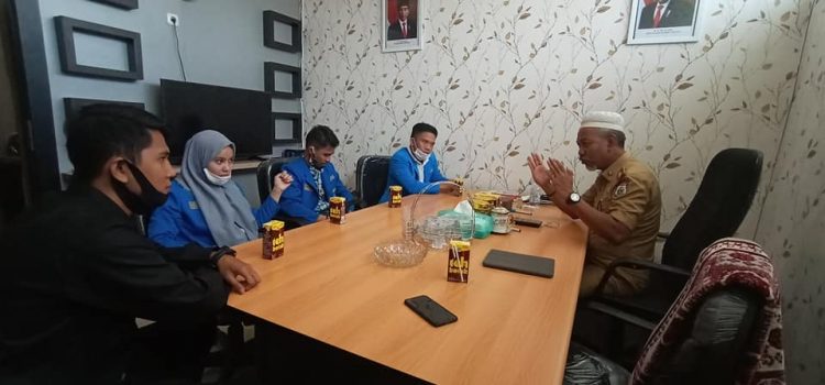 Kepala Badan Kesbangpol Menerima Kunjungan Audience PC PMII Kab. Mamuju