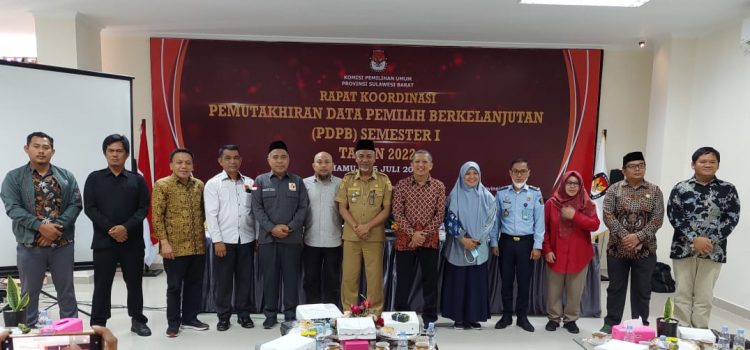 Kaban Kesbangpol Ikuti Rapat Koordinasi Pemuktahiran Data Pemilih Berkelanjutan semester I di KPU