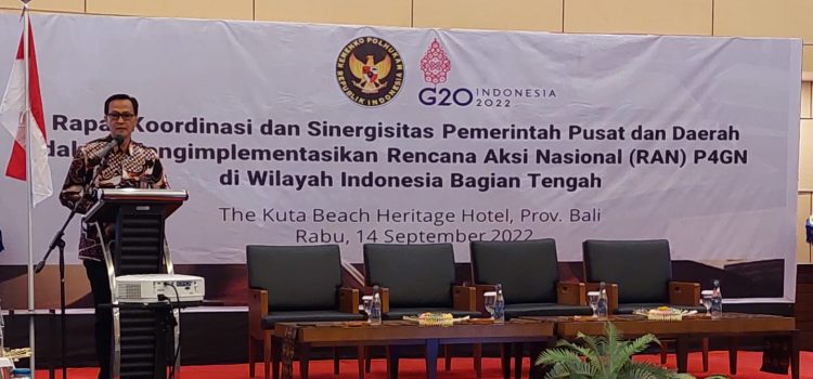 Perkuat Koordinasi dan Sinergitas P4GN, Kaban Kesbangpol Hadiri Rakor Rencana Aksi Nasional (RAN) P4GN BNN di Bali