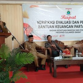 Kesbangpol Sulbar Gelar Rapat Verifikasi Evaluasi dan Pelaporan Bantuan Keuangan Partai Politik 2023