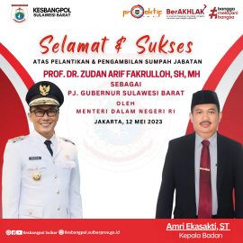 Selamat dan Sukses Atas Pelantikan & Pengambilan Sumpah Prof.DR.Zudan Arif Fakhrulloh,SH,MH