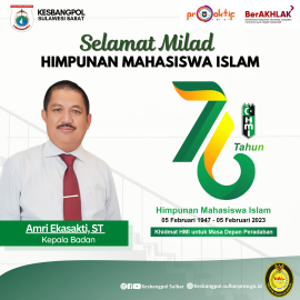 Selamat Milad Himpunan Mahasiswa Islam Ke 76