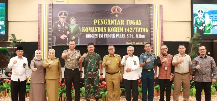 Masa Tugas Usai, Brigjen TNI Farouk Pakar di Mata Pemprov Sulbar