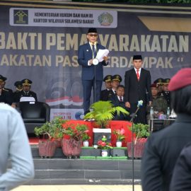 Pimpin Upacara Peringatan Hari Bhakti Masyarakat ke- 60 Pj Gubernur Sulbar, Prof Zudan Dorong Lembaga Pemasyarakatan Lakukan Transformasi Pasti