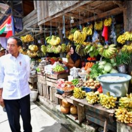 Presiden Jokowi Tinjau Pasar Tumpah Mamasa, Cek Harga dan Infrastruktur Pasar