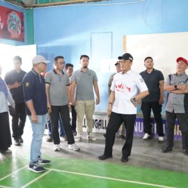 PJ Gubernur Sulbar, Prof Zudan Tinjau Venue Popda IX Tahun 2024 di Mateng