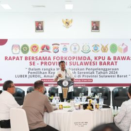 Pj Gubernur Sulbar Bahtiar Baharuddin Sebut Pilkada Adalah Pekerjaan Super Prioritas