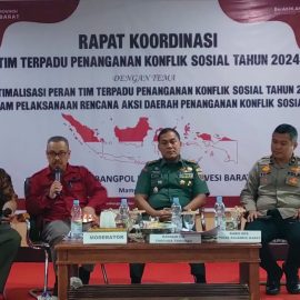 Badan Kesbangpol Provinsi Sulawesi Barat gelar Rapat Koordinasi Tim Terpadu Penanganan Konflik Sosial.