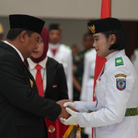 Pengukuhan Paskibraka Tingkat Provinsi, Ini Harapan Pj Bahtiar