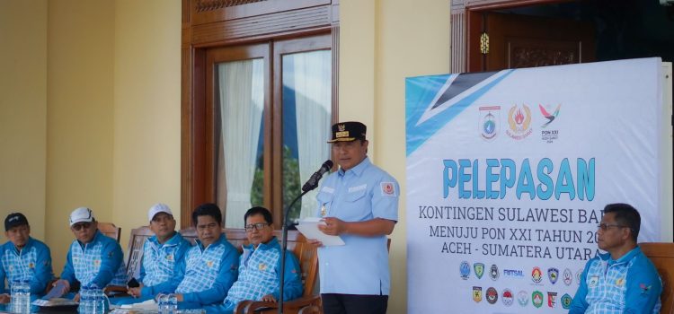 Pj Gubernur Sulbar Lakukan Pelepasan Kontingen Sulbar untuk PON XXI Aceh-Sumut 2024